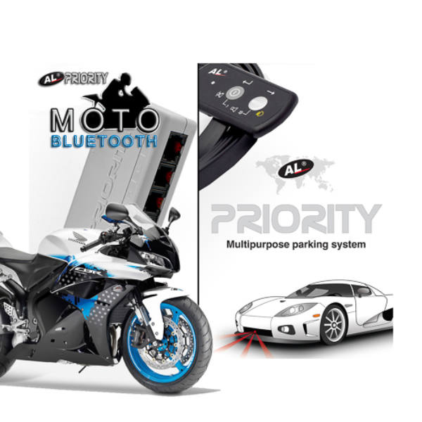 Az AL Priority megoldása motorosoknak, egy szenzorral (rendszámtáblához), vízálló vezérléssel. Saját Bluetooth audio rendszerrel ellátott 'Bluetooth' változat - így még kényelmesebben értesülhetsz a riasztásokról. Hw.4-es legújabb hardver, műhold